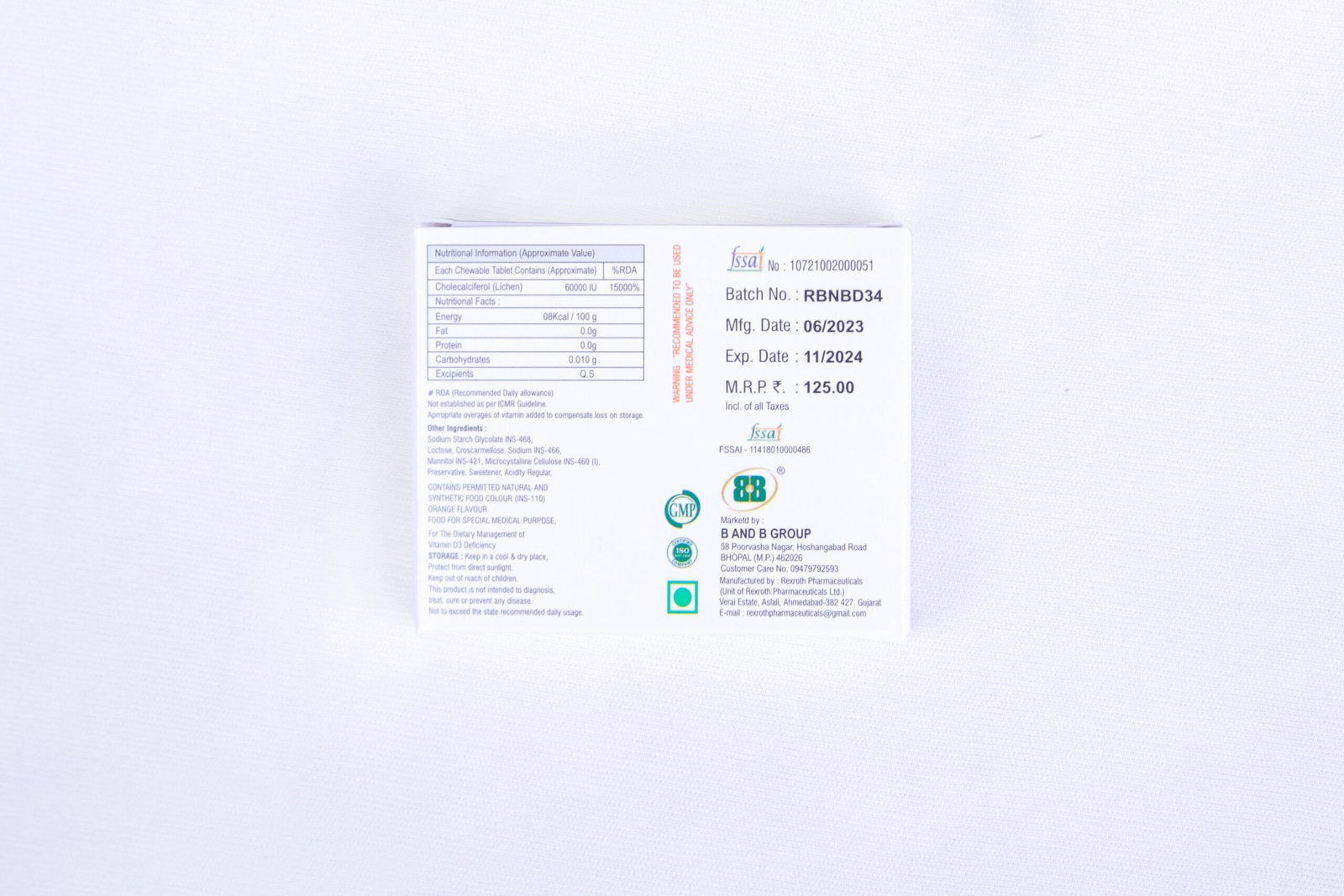 NEOFIT-D3 (Chewable Tablets 60,000 IU)
